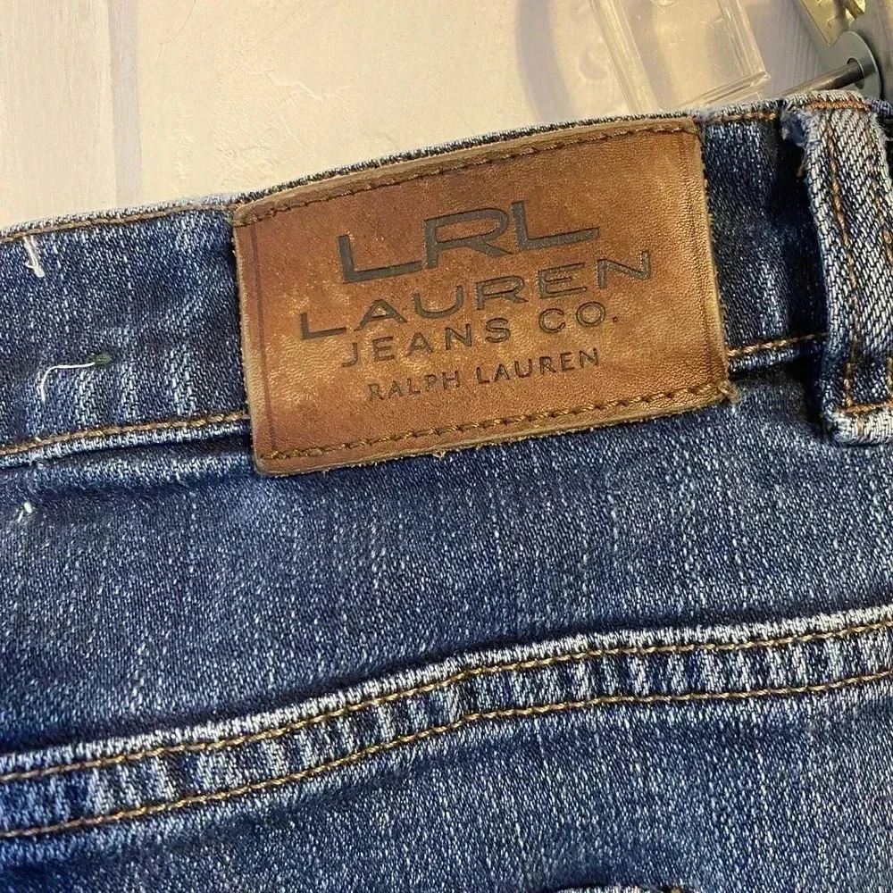 Lauren Ralph Lauren Blue Jeans Classic Straight Women Plus Size 20W Pockets